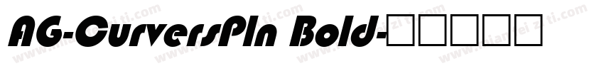 AG-CurversPln Bold字体转换